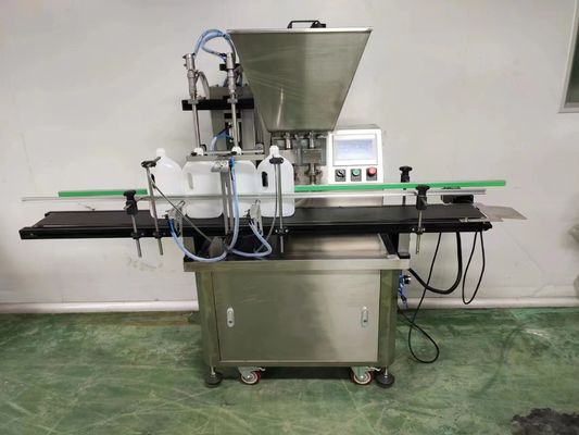 Servo Kozmetik Krem Doldurma Makinesi Çift Başlı Dönüştürme Pompa Doldurma Makinesi