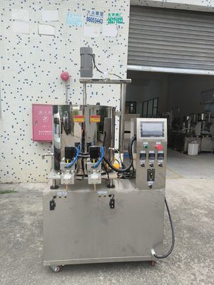 Servo Cream için Çift Başlı Doldurma Makinesi 5KW 80L Davul Hacmi