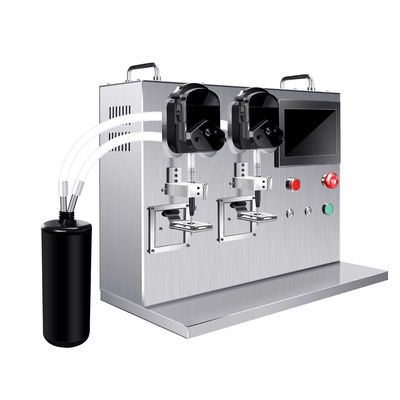 PLC Maskara Doldurma Makinesi Tırnak Lak Doldurma Makinesi Çift Başlı