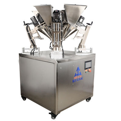 Masanın yüksekliği 940mm Kozmetik Toz Yapma Makinesi 4 Renkli Toz Doldurma Makinesi