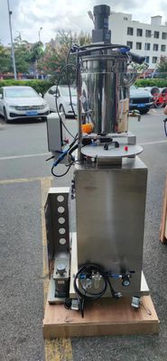 Yarım Otomatik Küçük Dönüştürücü Çift Başlı Maskara ve Dudak Parlaklığı Nüfuslu Doldurma Makinesi